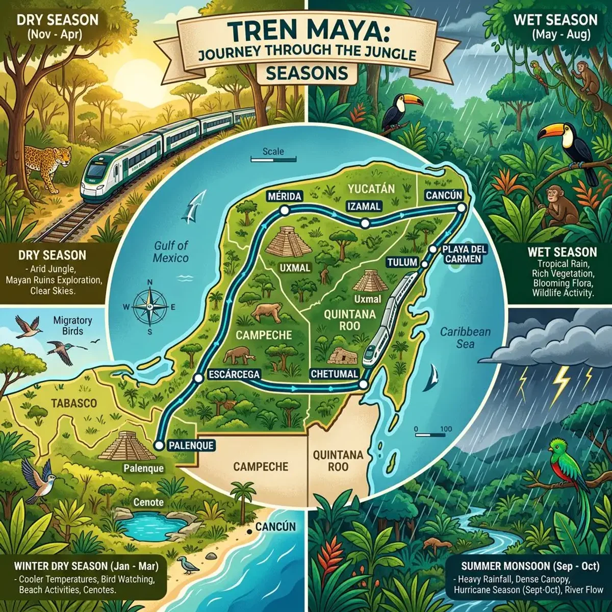 Best Time of Year to Ride Tren Maya: A Seasonality Guide