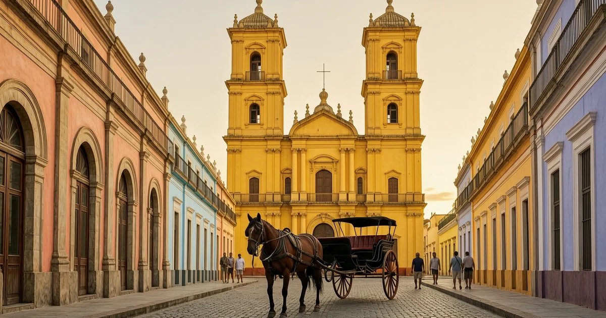 Beautiful Mérida colonial courtyard and streets
